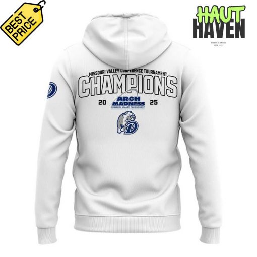 Drake Bulldogs 2025 MVC Tournament Champions Special Hoodie