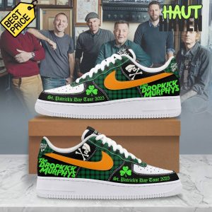 Celebrate the Celtic Punk Spirit with the Dropkick Murphys St. Patrick's Day Tour 2025 Air Force 1 Sneaker