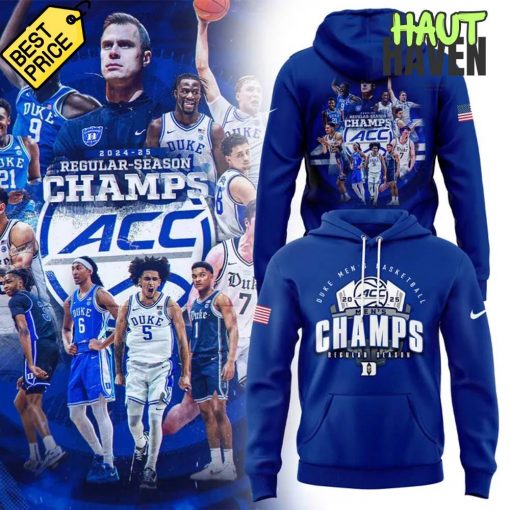 Duke Blue Devils Basketball 2025 ACC Regular Season Champions Hoodie