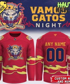 Florida Panthers Vamos Gatos Night Special Hockey Jersey