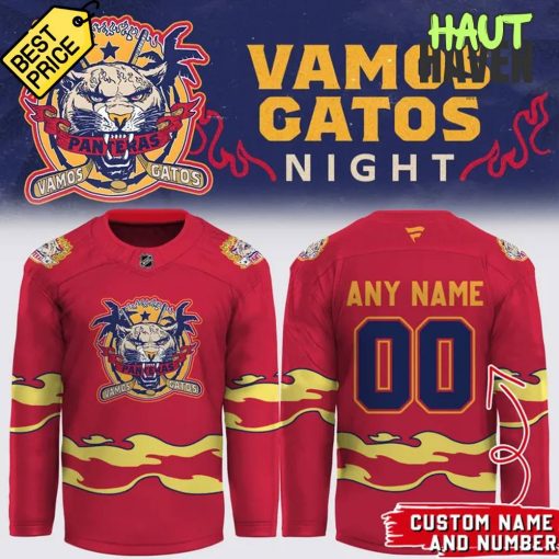 Florida Panthers Vamos Gatos Night Special Hockey Jersey