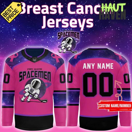 Fort Wayne Spacemen x Breast Cancer Services Hockey Jersey