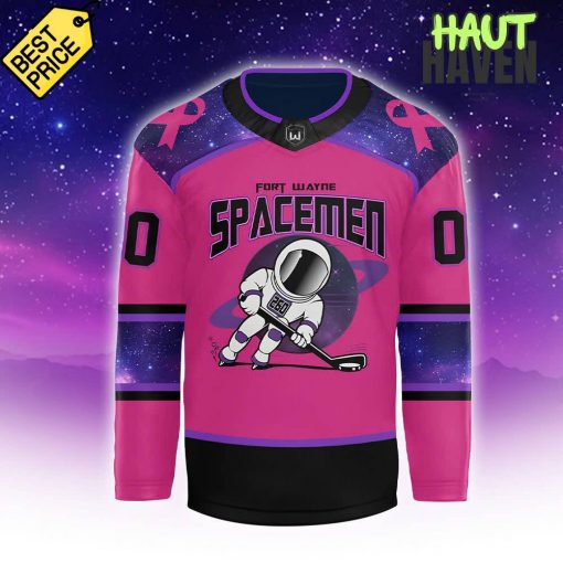 Fort Wayne Spacemen x Breast Cancer Services Hockey Jersey