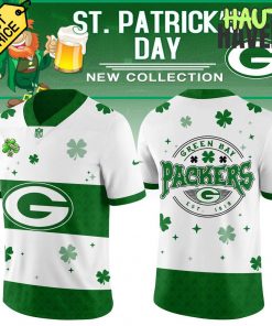 Green Bay Packers St. Patrick's Day Lucky Green Football Jersey