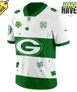 Green Bay Packers St. Patrick's Day Lucky Green Football Jersey