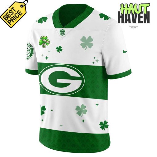 Green Bay Packers St. Patrick’s Day Lucky Green Football Jersey