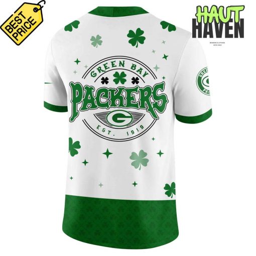 Green Bay Packers St. Patrick’s Day Lucky Green Football Jersey