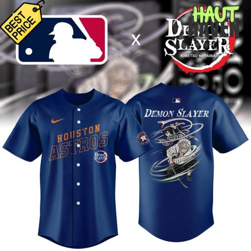 Houston Astros x Demon Slayer MLB 2025 Special Collab Baseball Jersey