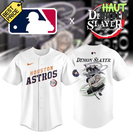 Houston Astros x Demon Slayer MLB 2025 Special Collab Baseball Jersey