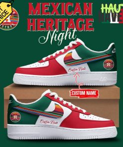 Houston Astros x Mexican Heritage Night Personalized Air Force 1 Sneaker