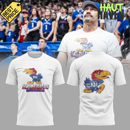 Kansas Jayhawks Basketball Legend RCJH Scot Pollard Special White Shirt