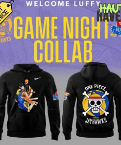 Kansas Jayhawks One Piece Game Night Collab Special Black Hoodie