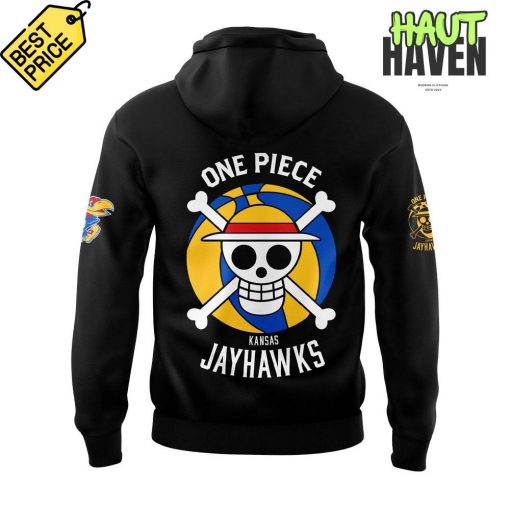 Kansas Jayhawks One Piece Game Night Collab Special Black Hoodie