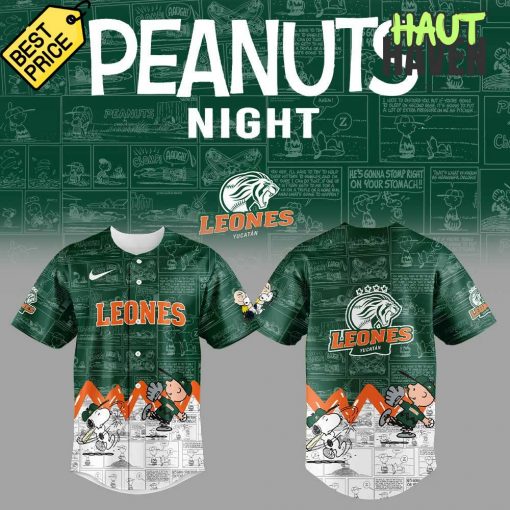 Leones de Yucatán 75 Aniversario de Peanuts Baseball Jersey