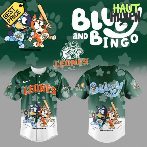 Leones de Yucatán Bluey and Bingo Baseball Jersey