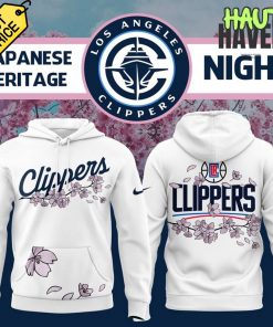 Los Angeles Clippers Japanese Heritage Night White Hoodie