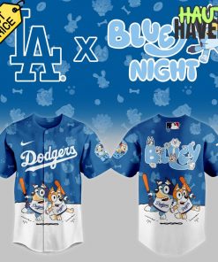 Los Angeles Dodgers 2025 Bluey Night Special Baseball Jersey