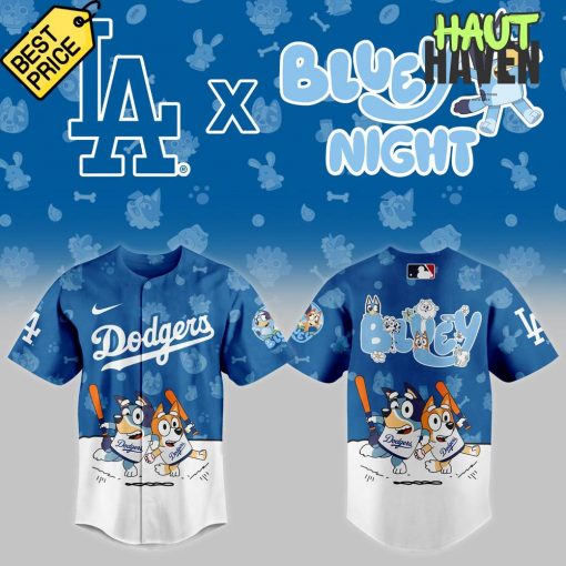 Los Angeles Dodgers 2025 Bluey Night Special Baseball Jersey