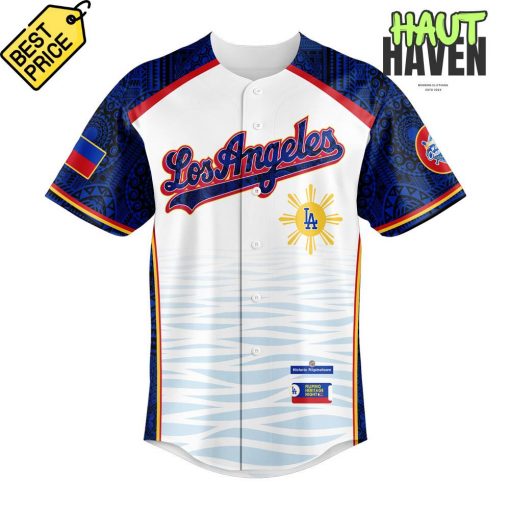 Los Angeles Dodgers Filipino Heritage Night 2025 Baseball Jersey