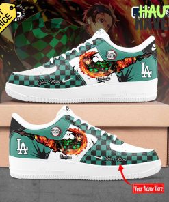 Los Angeles Dodgers MLB x Demon Slayer Personalized Air Force 1 Sneaker