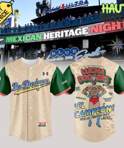 Los Angeles Dodgers Mexican Heritage Night Lucha Dodgers Special Baseball Jersey