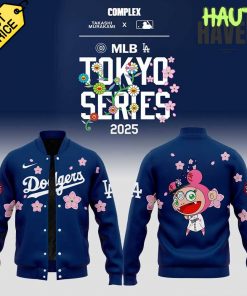 Los Angeles Dodgers Takashi Murakami x MLB World Tour Tokyo Series 2025 Blue Jacket 1