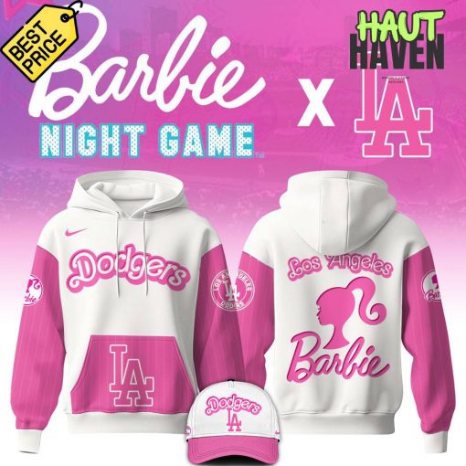 Los Angeles Dodgers x Barbie Night Game Special Hoodie Pants Cap