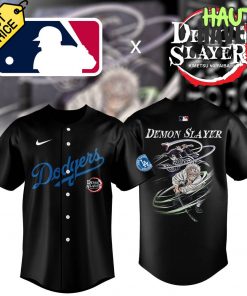 Los Angeles Dodgers x Demon Slayer Collab Baseball Jersey