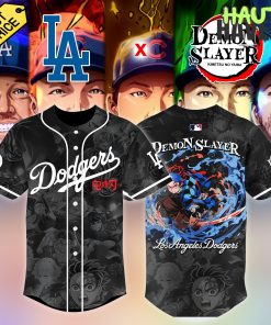 Los Angeles Dodgers x Demon Slayer Special Black Jersey