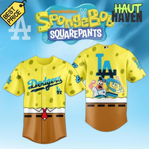 Los Angeles Dodgers x SpongeBob SquarePants Special New Baseball Jersey