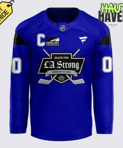 Los Angeles Kings “Skate for LA Strong” Blue Hockey Jersey