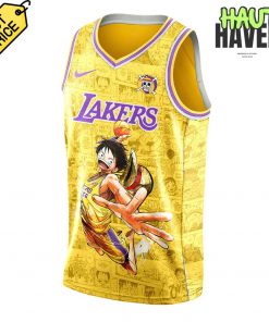 Los Angeles Lakers x One Piece Game Night Collab Personalized Basketball Jersey Shorts