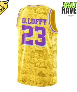 Los Angeles Lakers x One Piece Game Night Collab Personalized Basketball Jersey Shorts 3