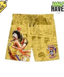 Los Angeles Lakers x One Piece Game Night Collab Personalized Basketball Jersey Shorts 4