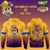 Los Angeles Lakers x One Piece Game Night Collab Yellow Hoodie