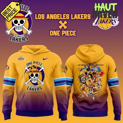 Los Angeles Lakers x One Piece Game Night Collab Special Hoodie