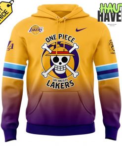 Los Angeles Lakers x One Piece Game Night Collab Special Hoodie