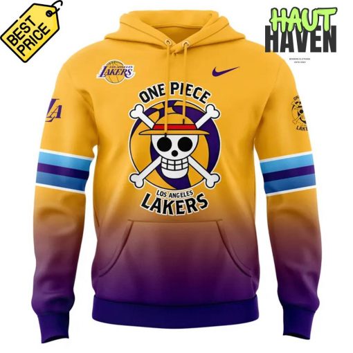 Los Angeles Lakers x One Piece Game Night Collab Special Hoodie