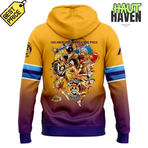 Los Angeles Lakers x One Piece Game Night Collab Special Hoodie