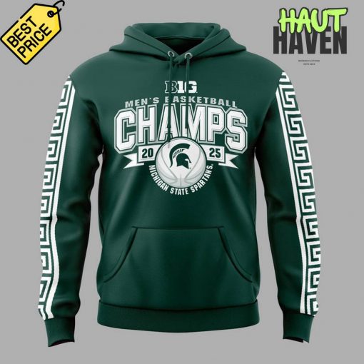 Michigan State Spartans Basketball Big 10 Champions Hoodie