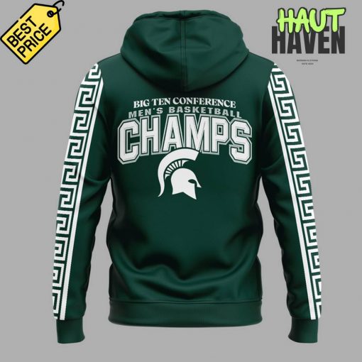 Michigan State Spartans Basketball Big 10 Champions Hoodie