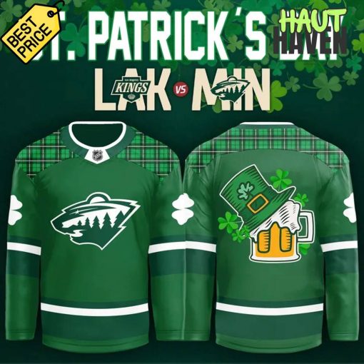 Minnesota Wild x St. Patrick’s Day Special Green Hockey Jersey