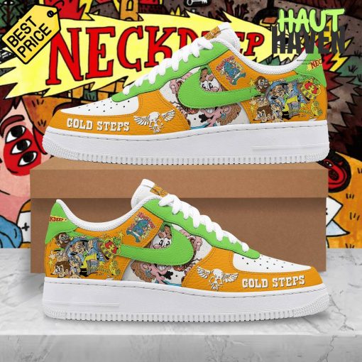 Neck Deep Gold Steps Special Air Force 1 Sneaker