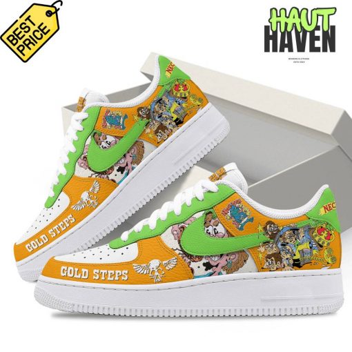 Neck Deep Gold Steps Special Air Force 1 Sneaker