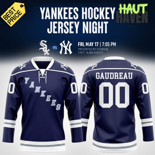 New York Yankees x 2025 Hockey Jersey Night Special Edition Jersey