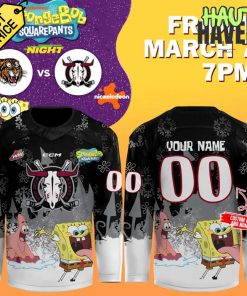 Red Deer Rebels Nickelodeon Night SpongeBob SquarePants Special Hockey Jersey