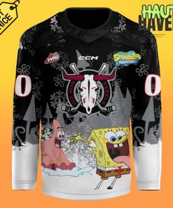 Red Deer Rebels Nickelodeon Night SpongeBob SquarePants Special Hockey Jersey