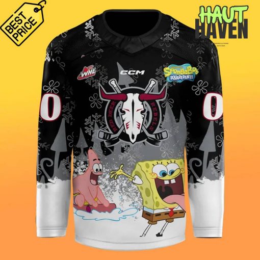 Red Deer Rebels Nickelodeon Night SpongeBob SquarePants Special Hockey Jersey