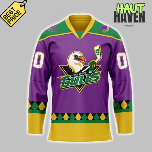 San Diego Gulls 2025 Mardi Gras Special Hockey Jersey