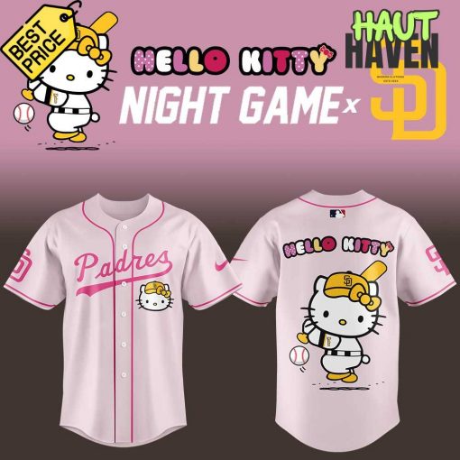 San Diego Padres x Hello Kitty Night Game Special Baseball Jersey